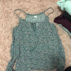 Floral cold shoulder top